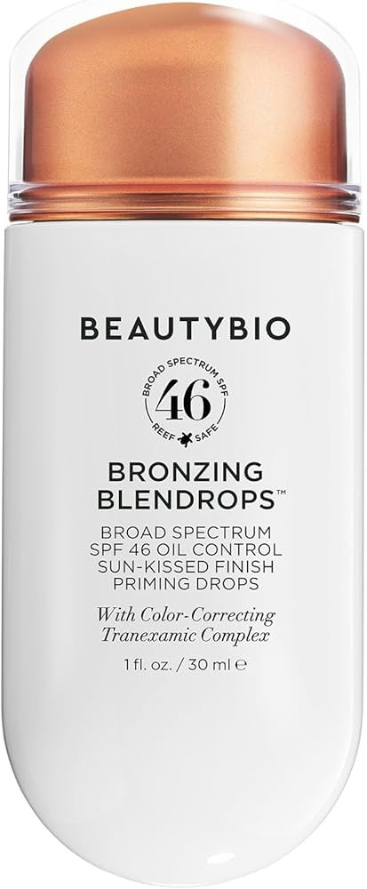 BeautyBio BLENDROPS. Broad Spectrum SPF 46 Oil-Control Priming Drops With Color-Correcting Tranex... | Amazon (US)