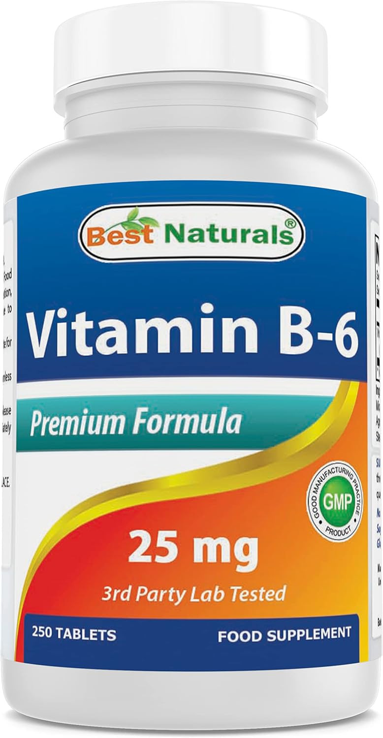 Best Naturals Vitamin B-6 25 Mg Tablets, 250 Count | Amazon (US)