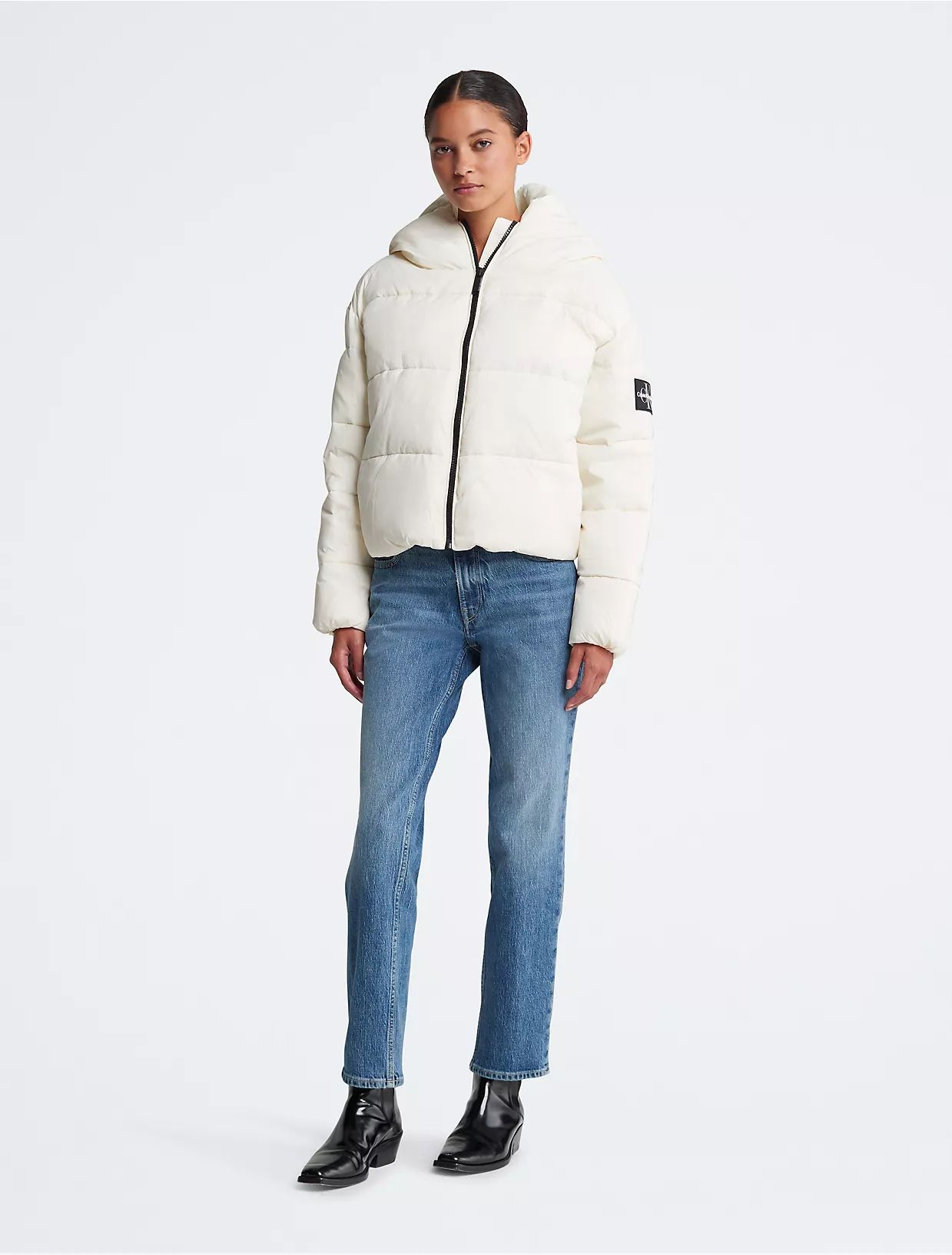 Boxy Hooded Puffer Jacket | Calvin Klein | Calvin Klein (US)
