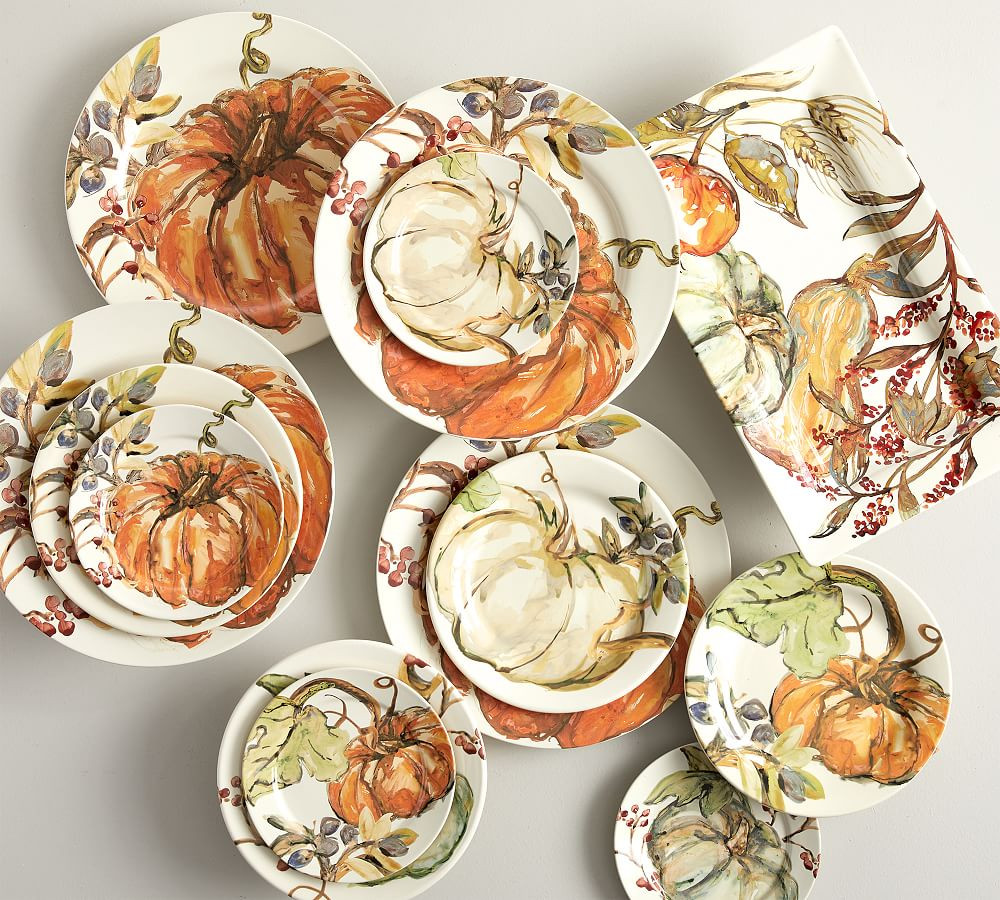Harvest Pumpkin Dinnerware Collection | Pottery Barn (US)