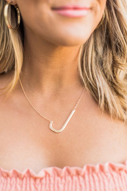 Individual Style Gold Initial Necklace | The Pink Lily Boutique