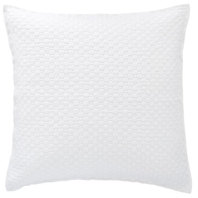 Lodi White Matelassé Sham | Annie Selke