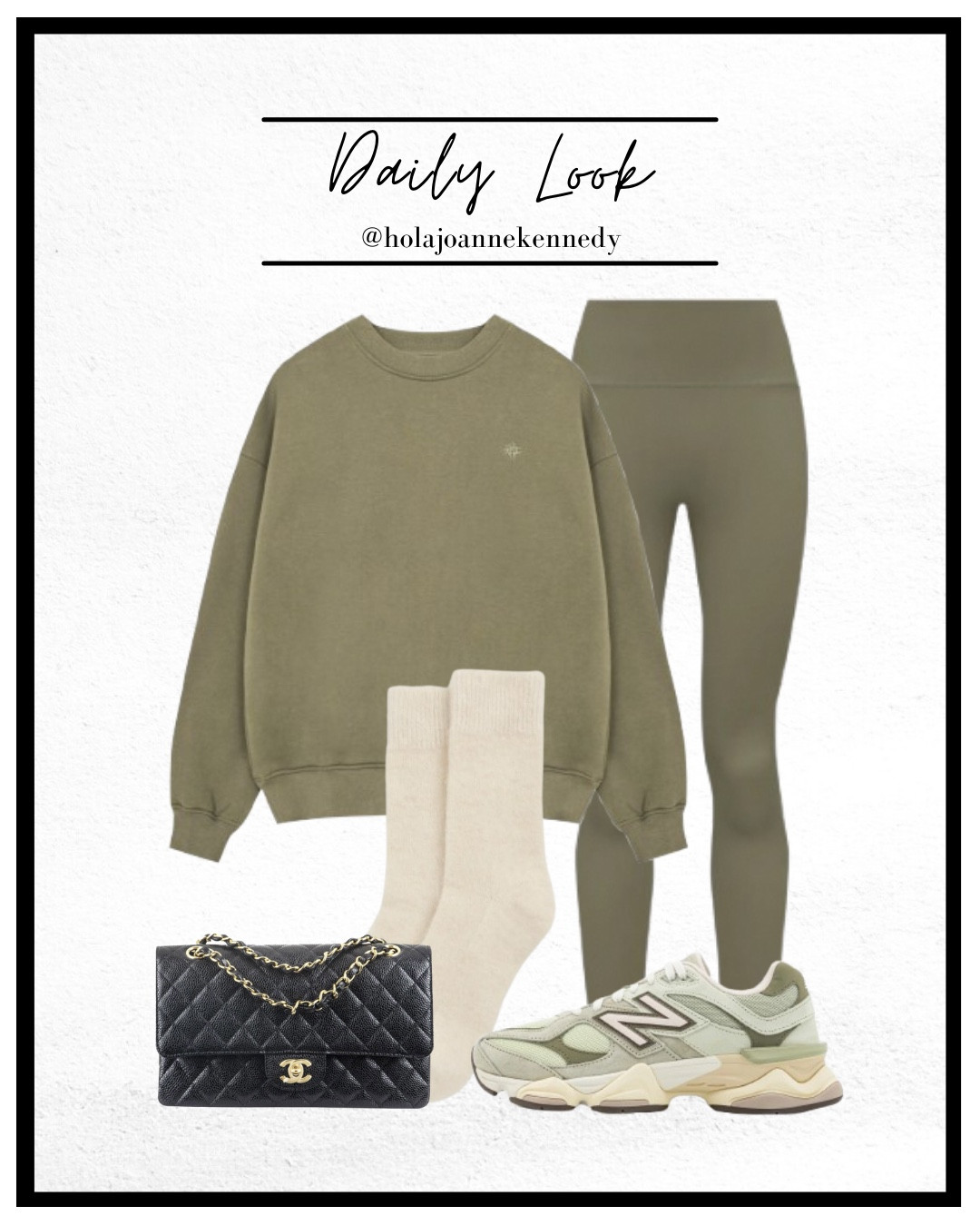 khaki athleisure set, khaki leggings outfit, khaki sweatshirt outfit, Couture Club khaki set, New Balance 9060 olivine trainers, green trainers outfit, matchy lounge set, coordinated athleisure look, work from home outfit, cosy casual outfit, neutral sporty outfit, elevated loungewear set, comfortable everyday outfit, minimalist athleisure style 

#LTKuk #LTKspring #LTKstyletip