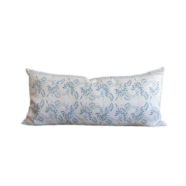 Cowells Oversized Lumbar Linen Pillow with Insert | Cailini Coastal