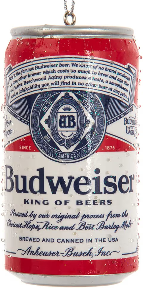 Budweiser Kurt Adler 3.75 Inch Can Blow Mold Ornament | Amazon (US)