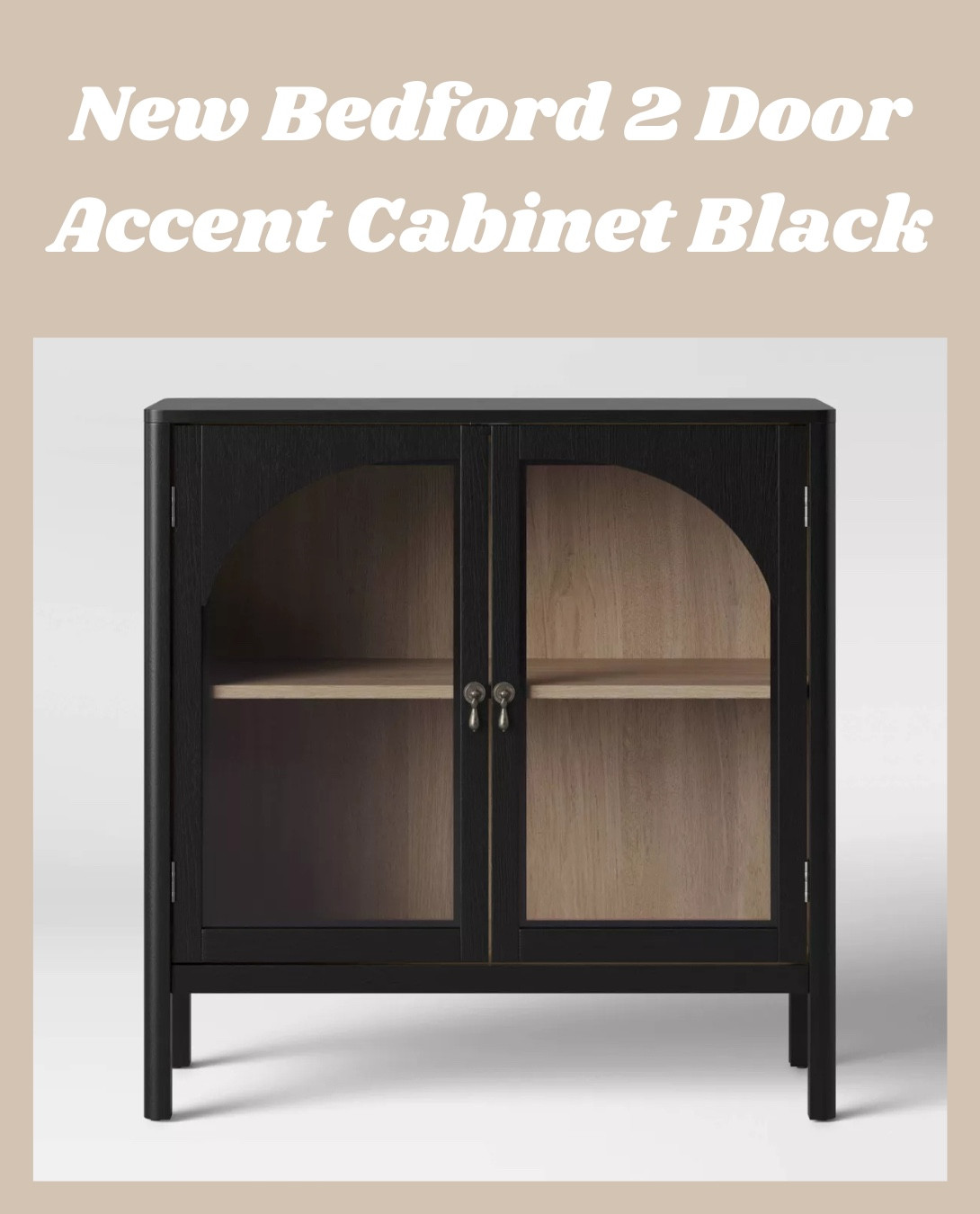 The New Bedford 2-Door Accent Cabinet in black from Threshold is a sleek and stylish storage solution! 🖤✨ Its classic design and glass-paneled doors make it perfect for displaying decor while keeping things organized. A versatile piece for any room! 

#LTKHome #LTKMostLoved #LTKSaleAlert