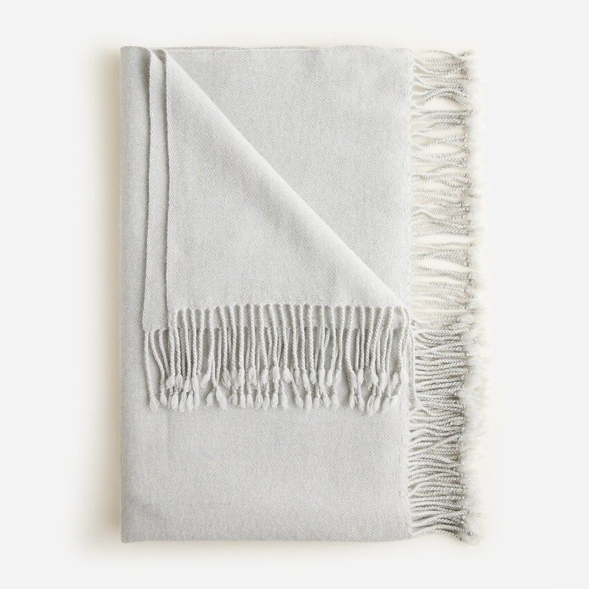 J.Crew Home solid cashmere throw | J.Crew US