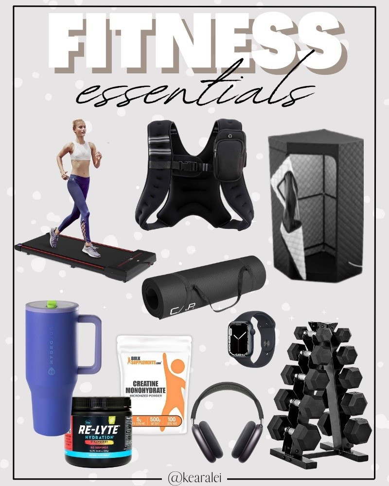 Fitness essentials exercise gear New Year’s resolution health healthy habits walking pad treadmill weighted vest sauna box portable saunabox steam sauna yoga mat Apple Watch dumbbells weights hydrojug traveler tumbler water bottle relyte electrolytes muscle building creatine supplement AirPods Max beats headphones weightlifting home gym exercise from home active lifestyle yoga Pilates high fitness progressive overload workout program new year new me
.

Fitness Wear, Activewear, exercise outfit, workout leggings, sports bra, Lulu lemon, free people motion active athleisure, Amazon fashion, teacher outfits, business casual, casual outfits, neutrals, street style, Midi skirt, Maxi Dress, Swimsuit, Bikini, Travel, skinny Jeans, Puffer Jackets, Concert Outfits, Cocktail Dresses, Sweater dress, Sweaters, cardigans Fleece Pullovers, hoodies, button-downs, Oversized Sweatshirts, Jeans, High Waisted Leggings, dresses, joggers, fall Fashion, winter fashion, leather jacket, Sherpa jackets, Deals, shacket, Plaid Shirt Jackets, apple watch bands, lounge set, Date Night Outfits, Vacation outfits, Mom jeans, shorts, sunglasses, Disney outfits, Romper, jumpsuit, Airport outfits, biker shorts, Weekender bag, plus size fashion, Stanley cup tumbler


#LTKselfcare #LTKfitnessgoals #LTKActive
