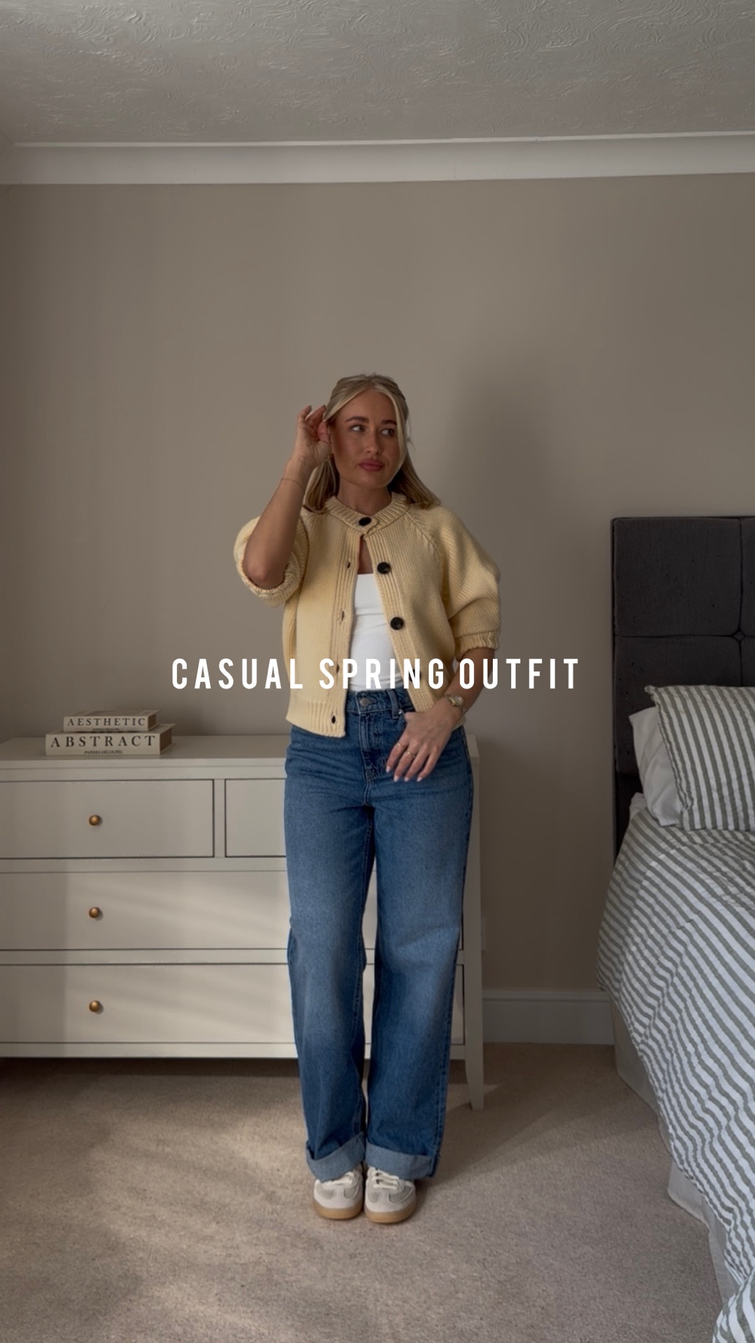 Casual spring outfit 

Butter yellow, staple jeans, Cardi 

#LTKspring #LTKstyletip