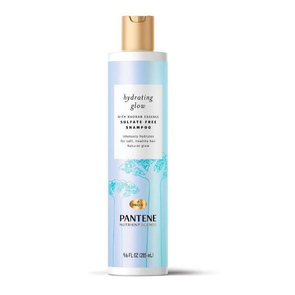 Pantene Hydrating Glow with Baobab Essence Shampoo Sulfate and Silicone-free - 9.6 fl oz | Target