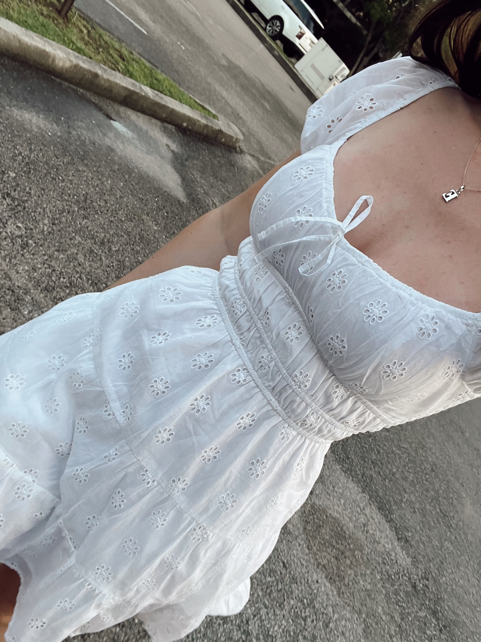 the cutest white summer dress 😭🫶🏻🤍
