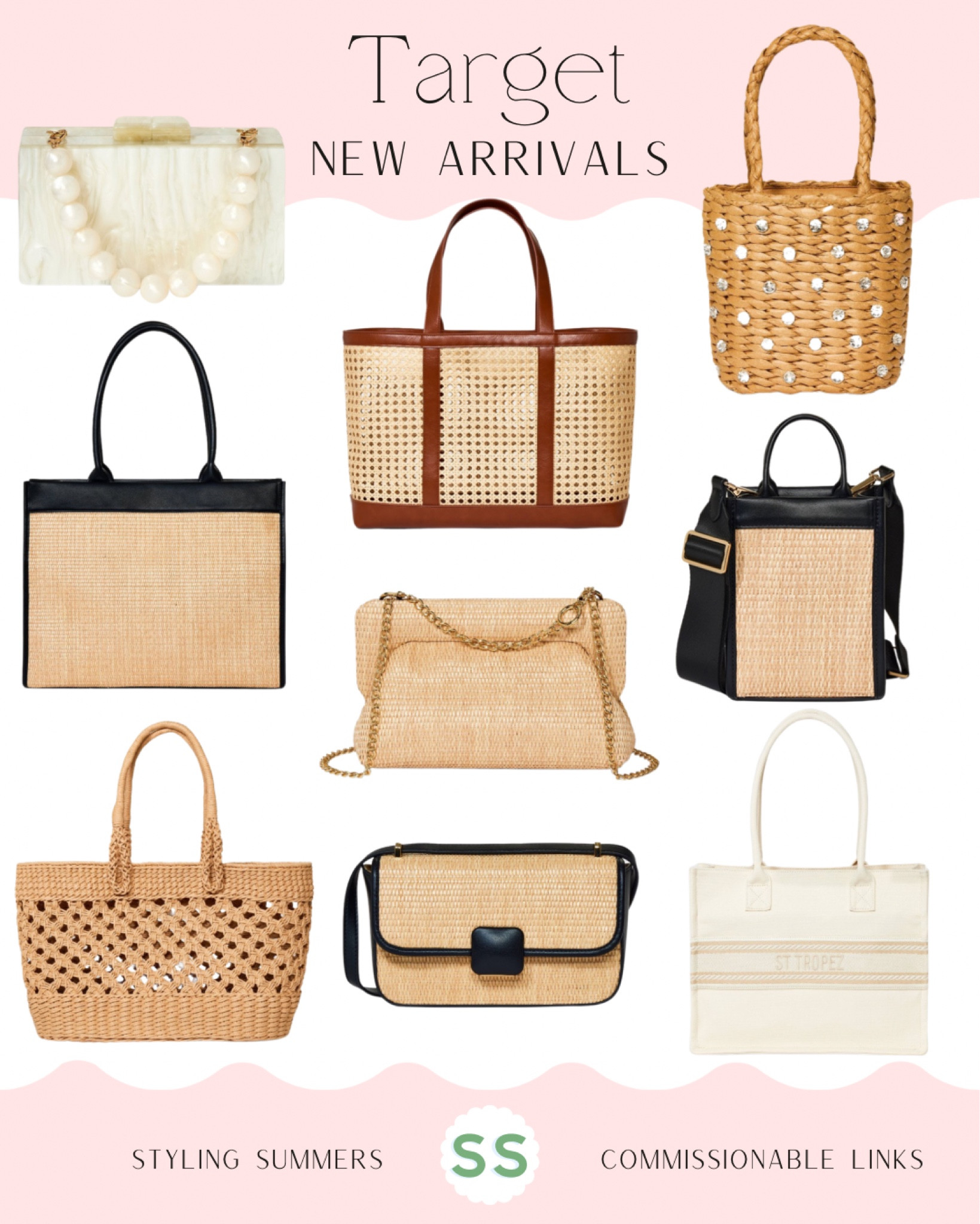 Favorite bag new arrivals from Target! Beach vacation ready 

#LTKfindsunder50 #LTKswim #LTKitbag