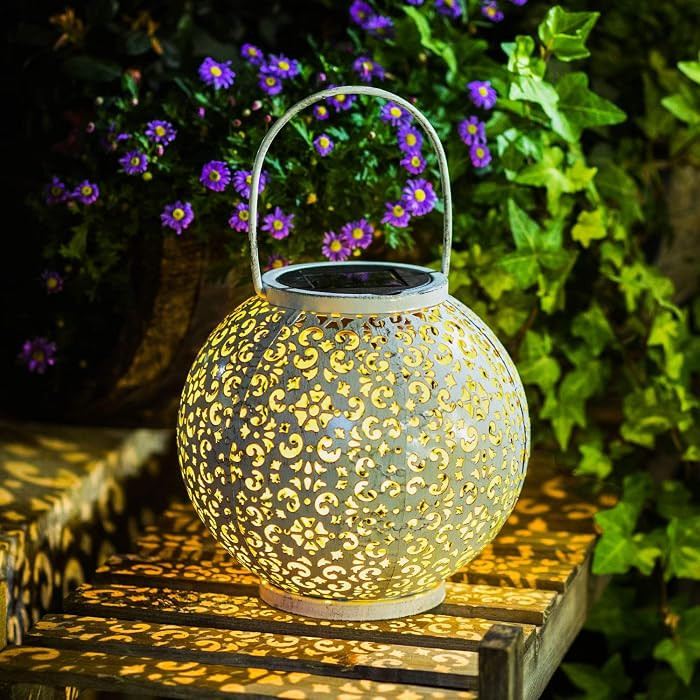 Outdoor Solar Big Lantern Waterproof Garden Decor Gifts for Mom ,Solar Garden Lights for Backyard... | Amazon (US)