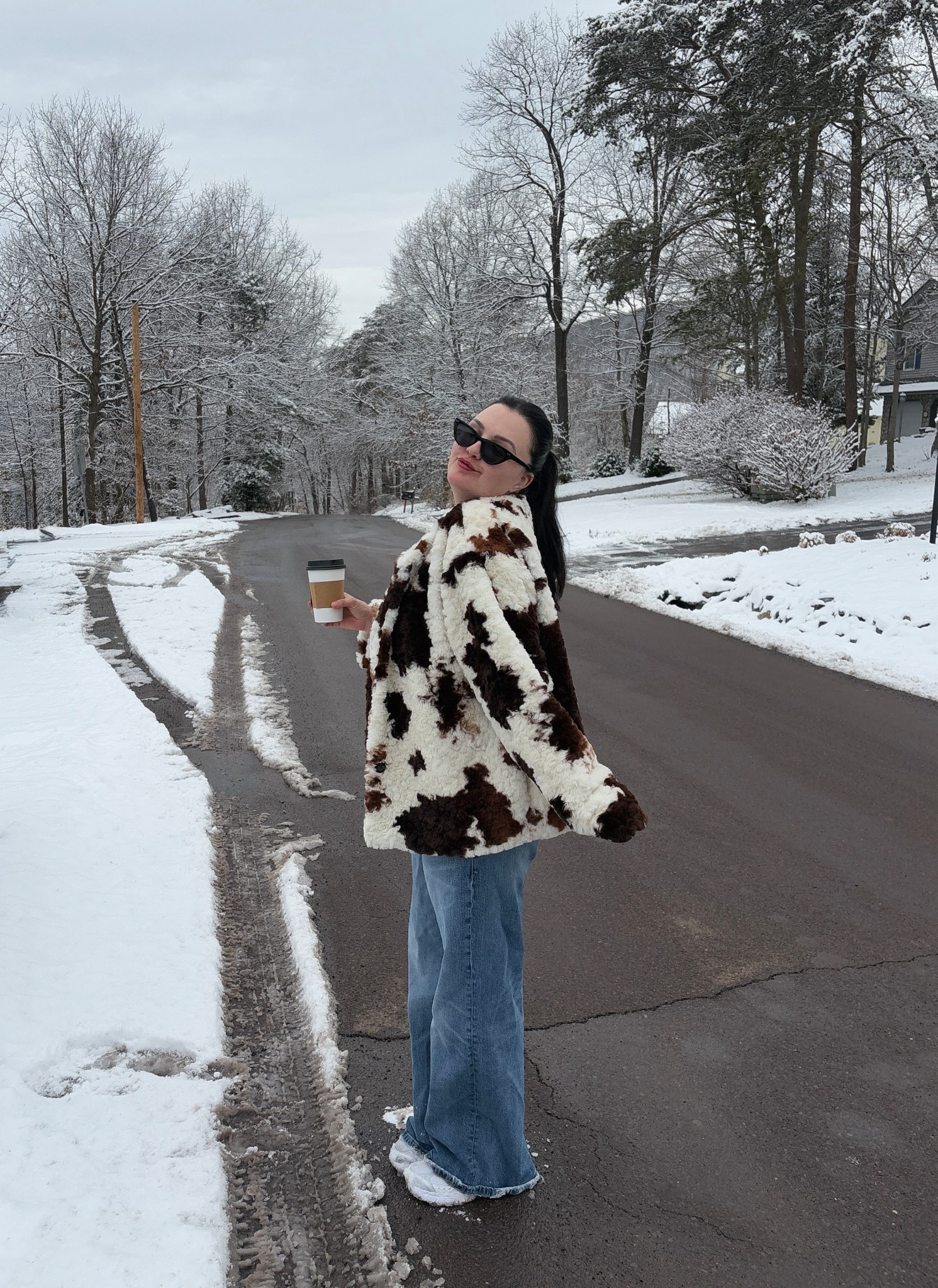 Finally back to getting dressed after my endometriosis surgery last week. The jacket is the outfit in this weather! Mine is sold out, but I linked several similar styles for you 🤎

#LTKSaleAlert #LTKMidsize #LTKdayinmylife