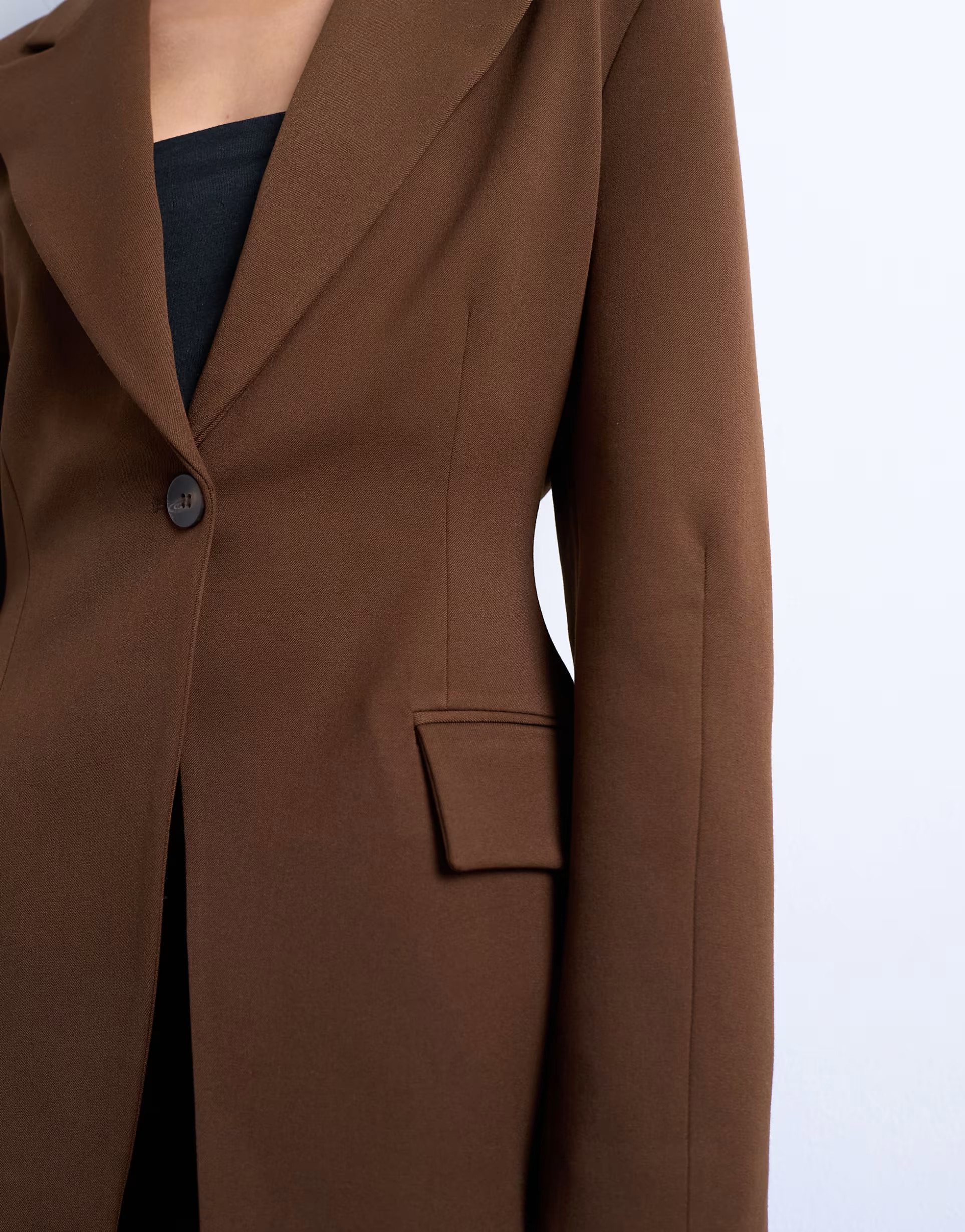Topshop cinched blazer in brown | ASOS | ASOS (Global)