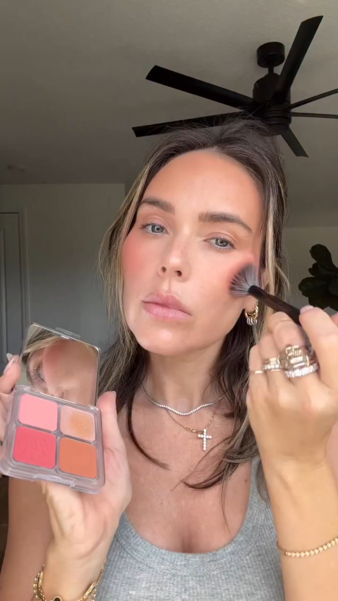 Wearing mascara on your bottom lashes after axing it from your everyday makeup routine 👁️👄👁️

Comment SHOP below to receive a DM with the link to this post on my LTK ⬇ https://liketk.it/5CS7X

Products 
@hudabeauty Huda blush filter blurring blushlighters palette in toasty peach. 
@personacosmetics persona cosmetics eyeliner in chocolate smudged out with a @thebkbeauty x @makeupbynikkilarose eyeliner brush. 
@iliabeauty ilia fullest volumizing mascara. 
@rarebeauty rare beauty brow gel. 
@anastasiabeverlyhills Abh lip liner in muted mauve. 
@tomfordbeauty tom ford lip gloss in 23 all access.

#LTKBeauty #LTKgrwm #LTKSaleAlert