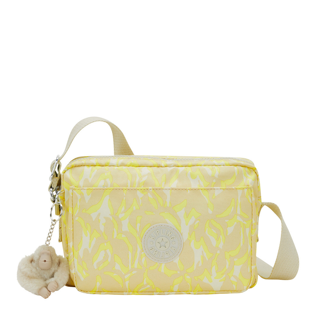 Sun Yellow Abanu Palm Medium Crossbody Bag | BrandAlley