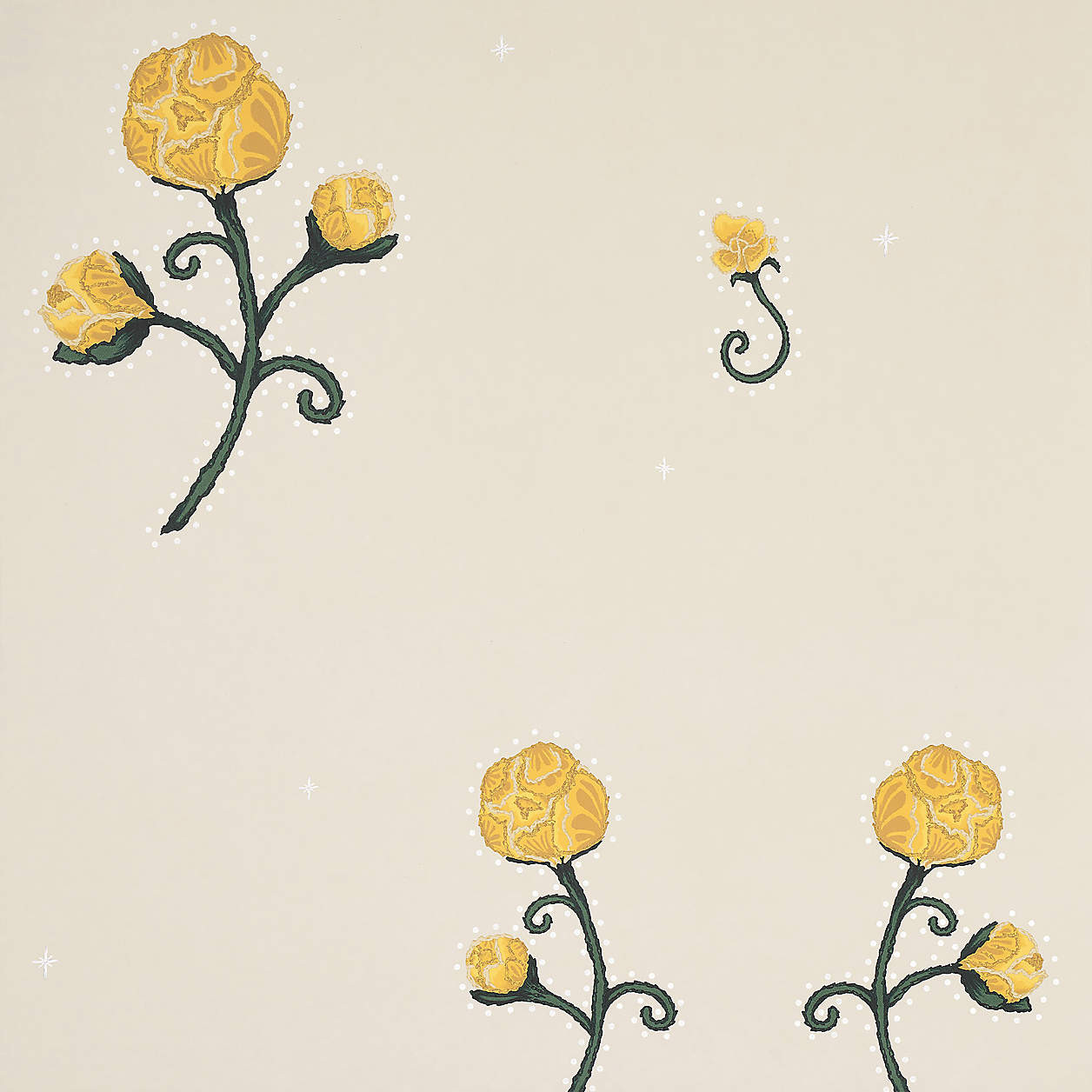 Backdrop Rhinestone Cowboy Bright Yellow Wallpaper + Reviews | Crate & Kids | Crate & Barrel