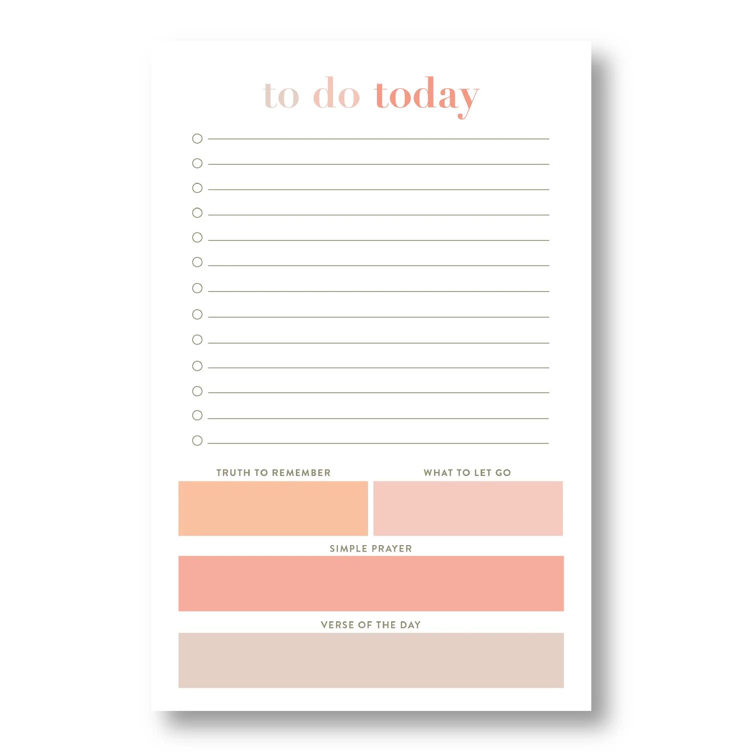 Cleerely Stated - To do Today Notepad | Joy Creative Shop