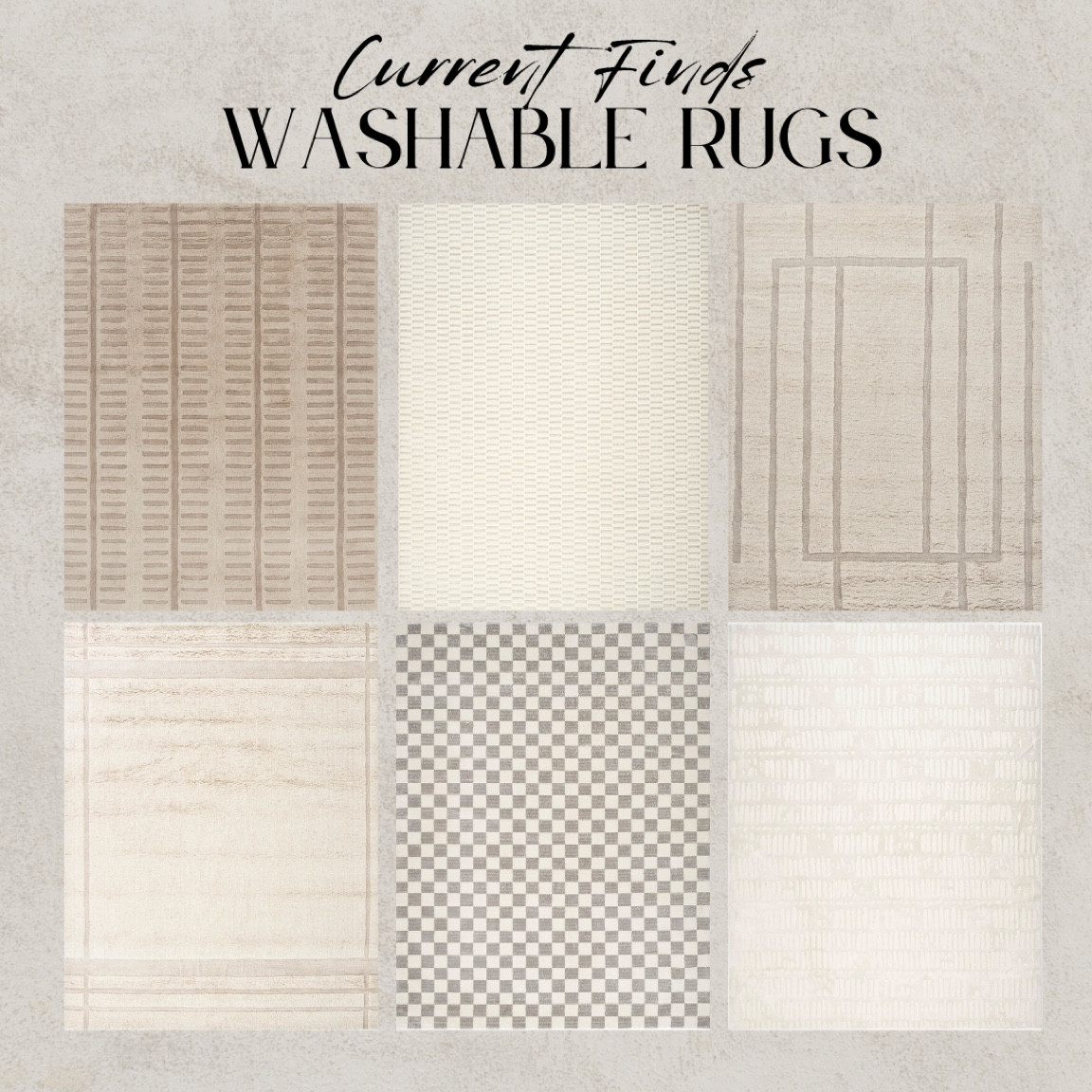 My favorite washable rugs from Revival Rugs. They all look so soft! Taupe rug, striped rug, textured rug, checkered rug wool rug #rug #ltk #ltksale

#LTKSeasonal #LTKFind #LTKhome