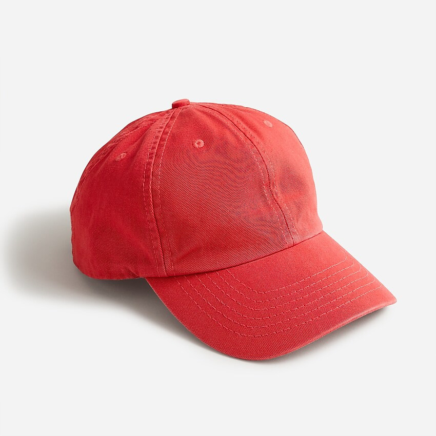 Garment-dyed twill baseball cap | J. Crew US