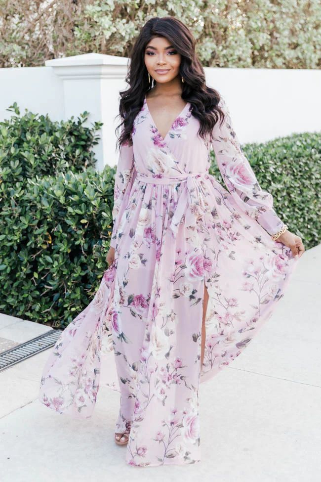 My Dearest Darling Blush Floral Maxi Dress FINAL SALE | The Pink Lily Boutique