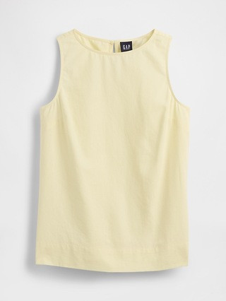 Linen-Blend Shell Tank Top | Gap (US)