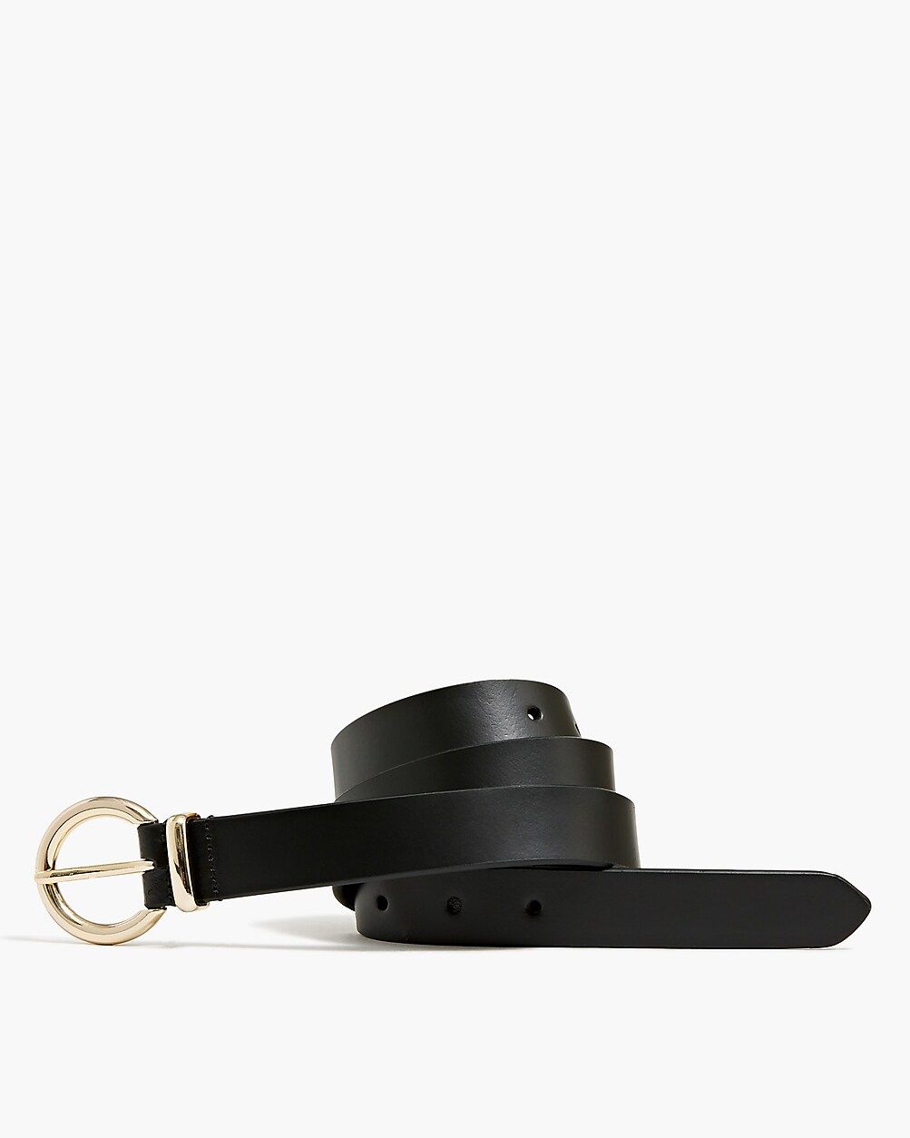 Leather belt with gold-tone buckle | J.Crew Factory