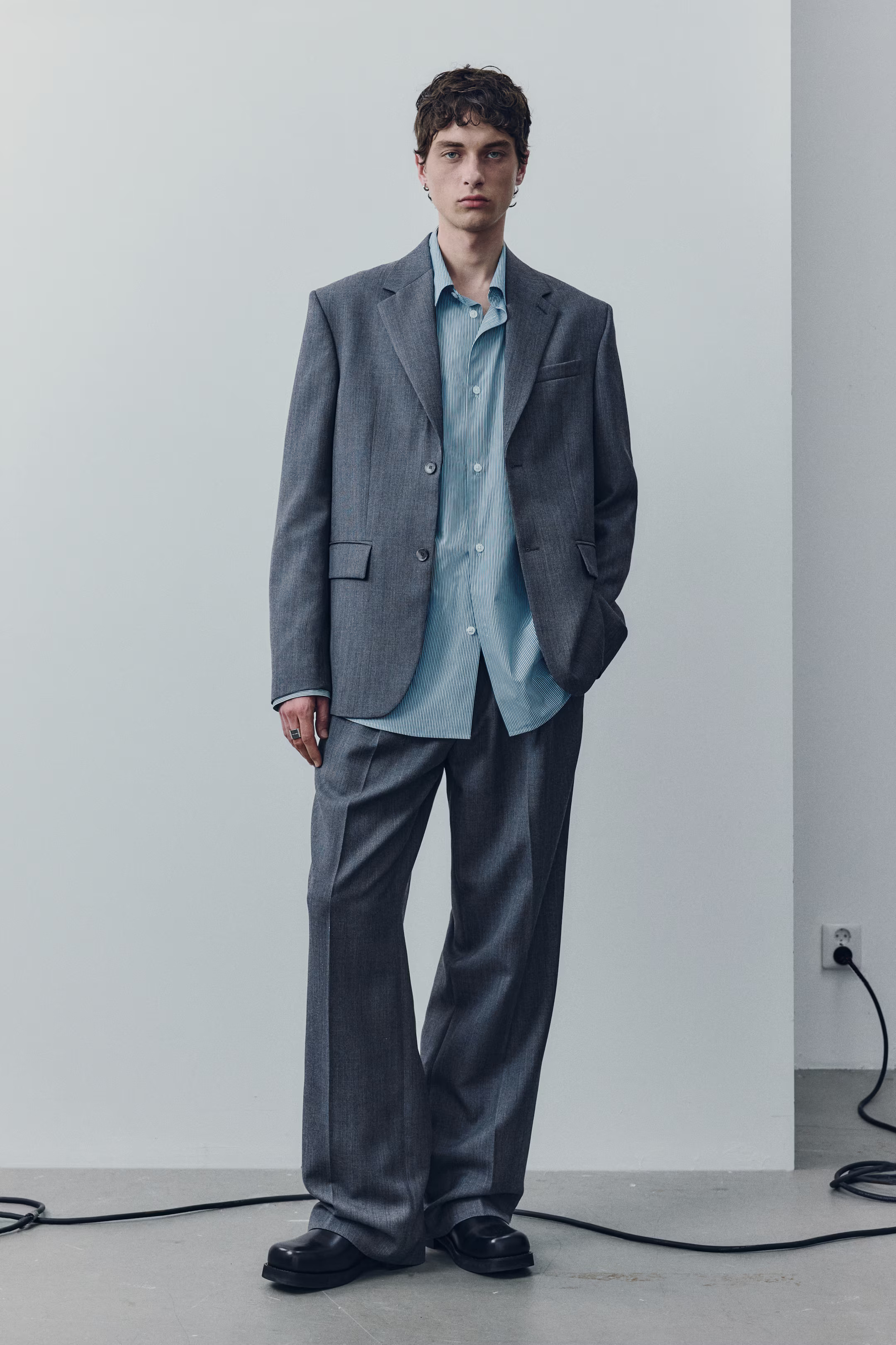 Single-breasted wool-blend jacket | H&M (UK, MY, IN, SG, PH, TW, HK)