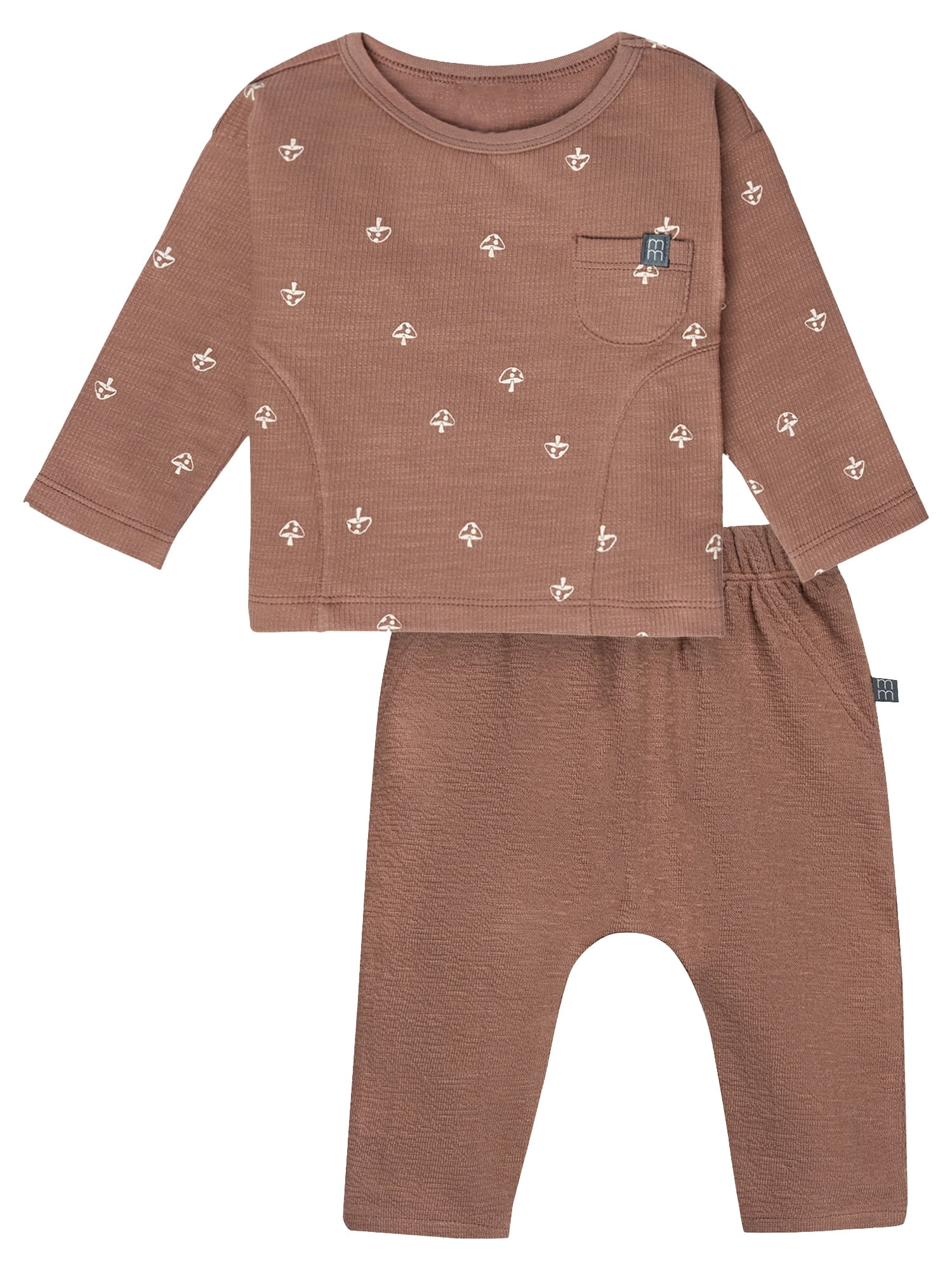 Modern Moments by Gerber Gender Neutral 2-Piece Outfit Sets, Sizes 0/3 Months - 24 Months | Walmart (US)