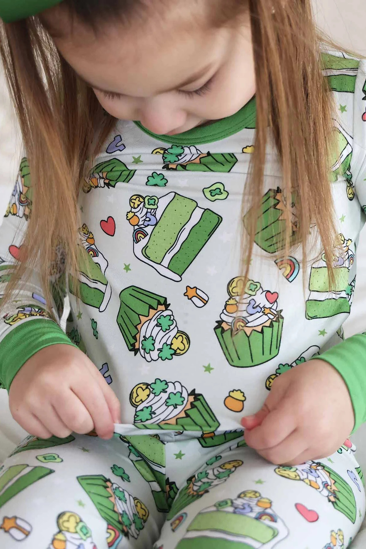 Shamrock Sweets Two Piece Pajama Set | Caden Lane