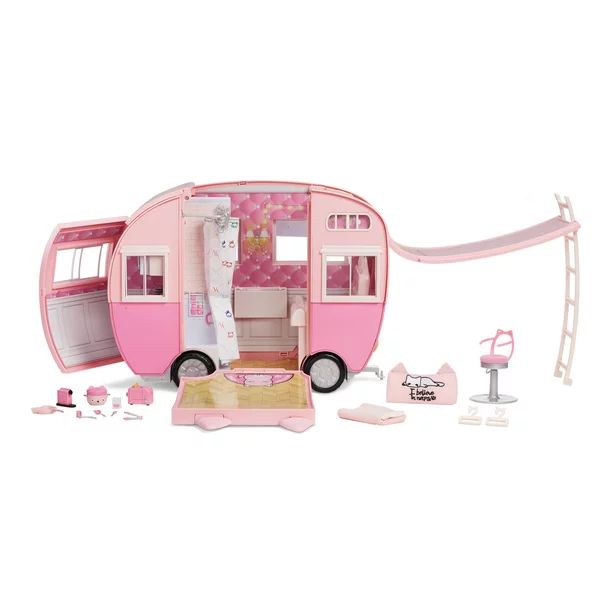 Na Na Na Surprise Kitty-Cat Camper, Pink Toy Car Vehicle Doll Playset for Fashion Dolls with Cat ... | Walmart (US)