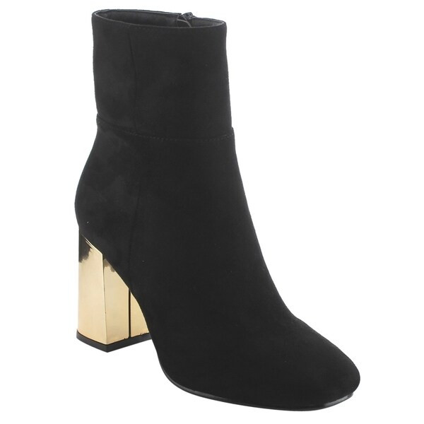 BETANI EI77 Women's Side Zipper Ankle High Top Chunky Heel Booties | Bed Bath & Beyond