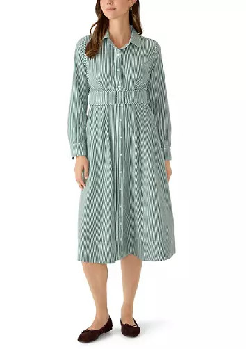 Women's Long Sleeve Belted Shirtdress | Belk