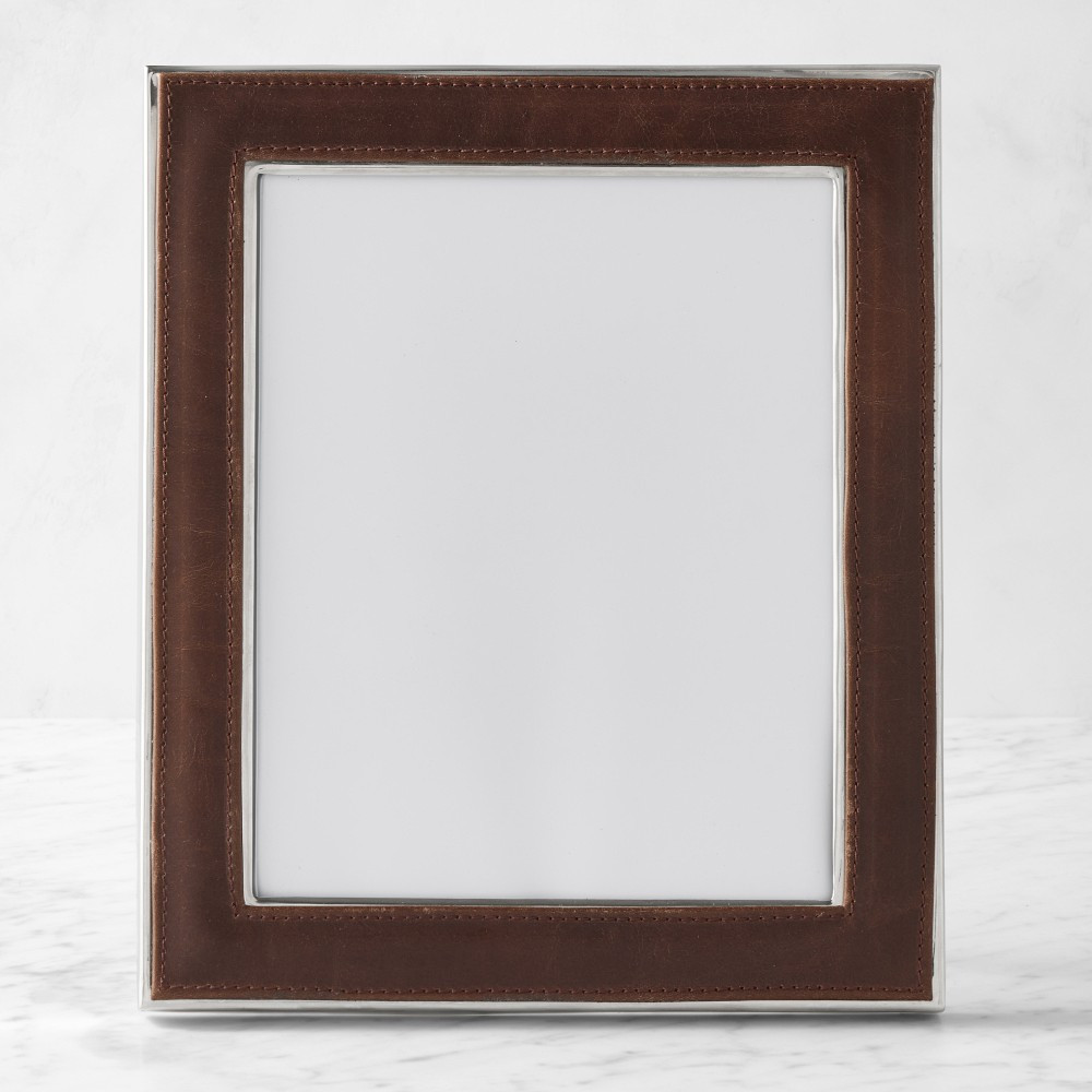 Winston Brown Leather Wrapped Picture Frames | Williams-Sonoma
