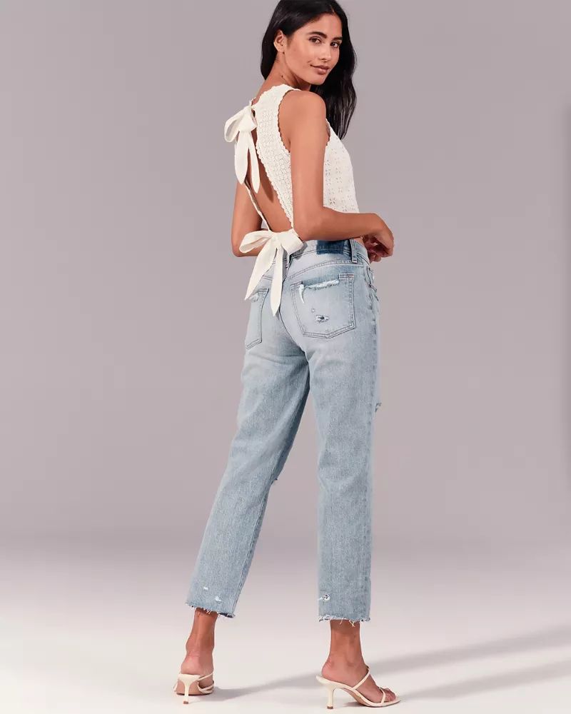 Mid Rise Boyfriend Jeans | Abercrombie & Fitch US & UK