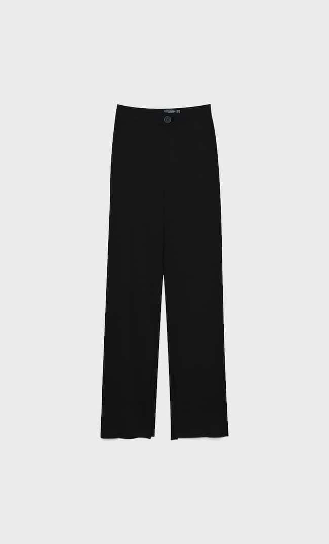 Rustic trousers with vent at the hem | Stradivarius (UK)