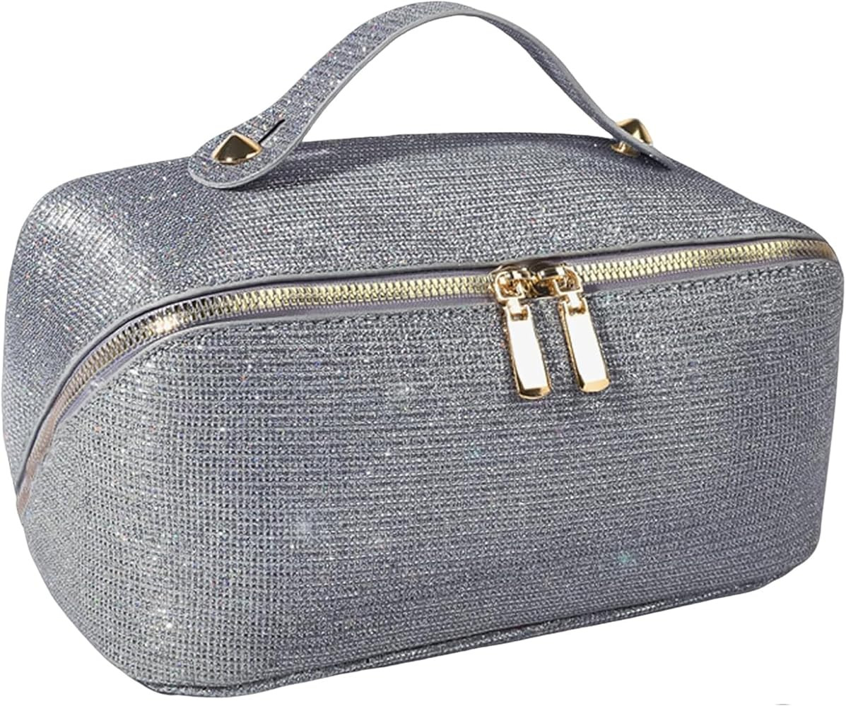 Makeup Bag for Women Travel Cosmetic Bag Toiletry Oraganizer Case Bag Travel Essentials Portable ... | Amazon (US)