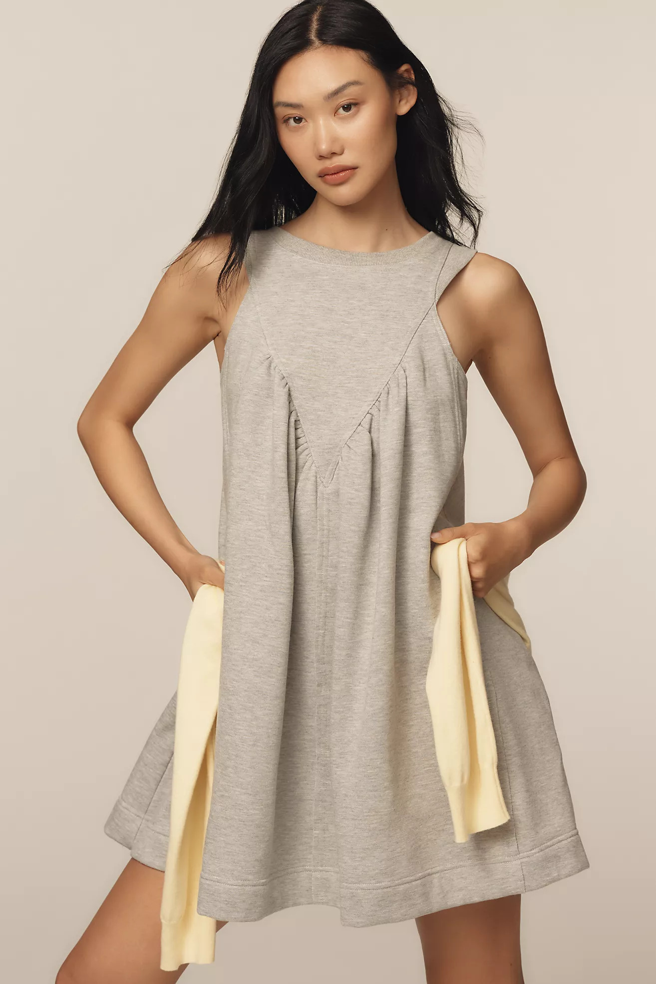 Daily Practice Palm Tree Sleeveless Mini Dress | Anthropologie (US)