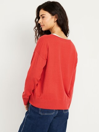 SoSoft Lite Loose V-Neck Sweater | Old Navy (US)