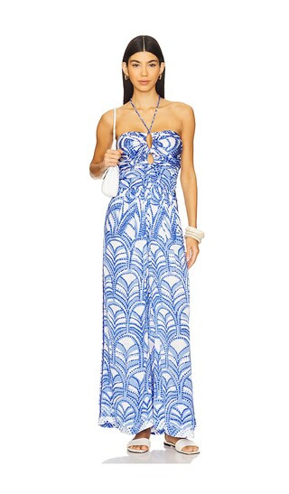 Poupette St Barth Claudia Jumpsuit in Blue. - size S | Revolve Clothing (Global)