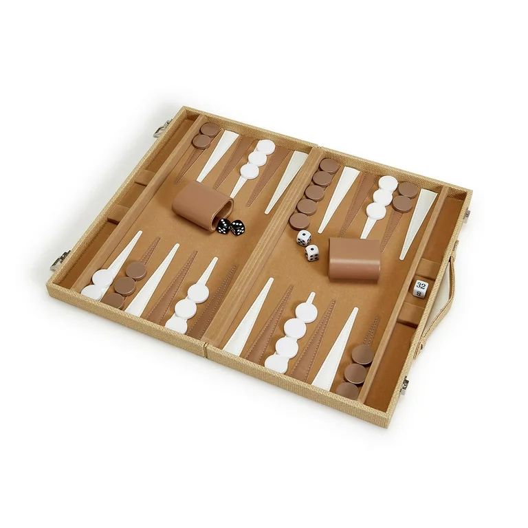 Two's Company Terra Cane Backgammon Set Game | Walmart (US)