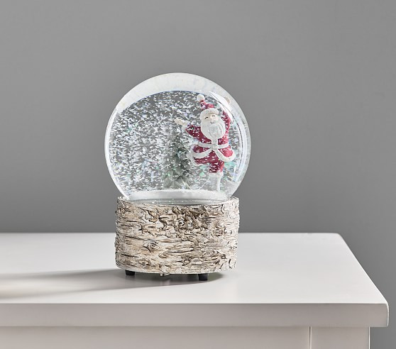 Skating Santa Snow Globe | Pottery Barn Kids