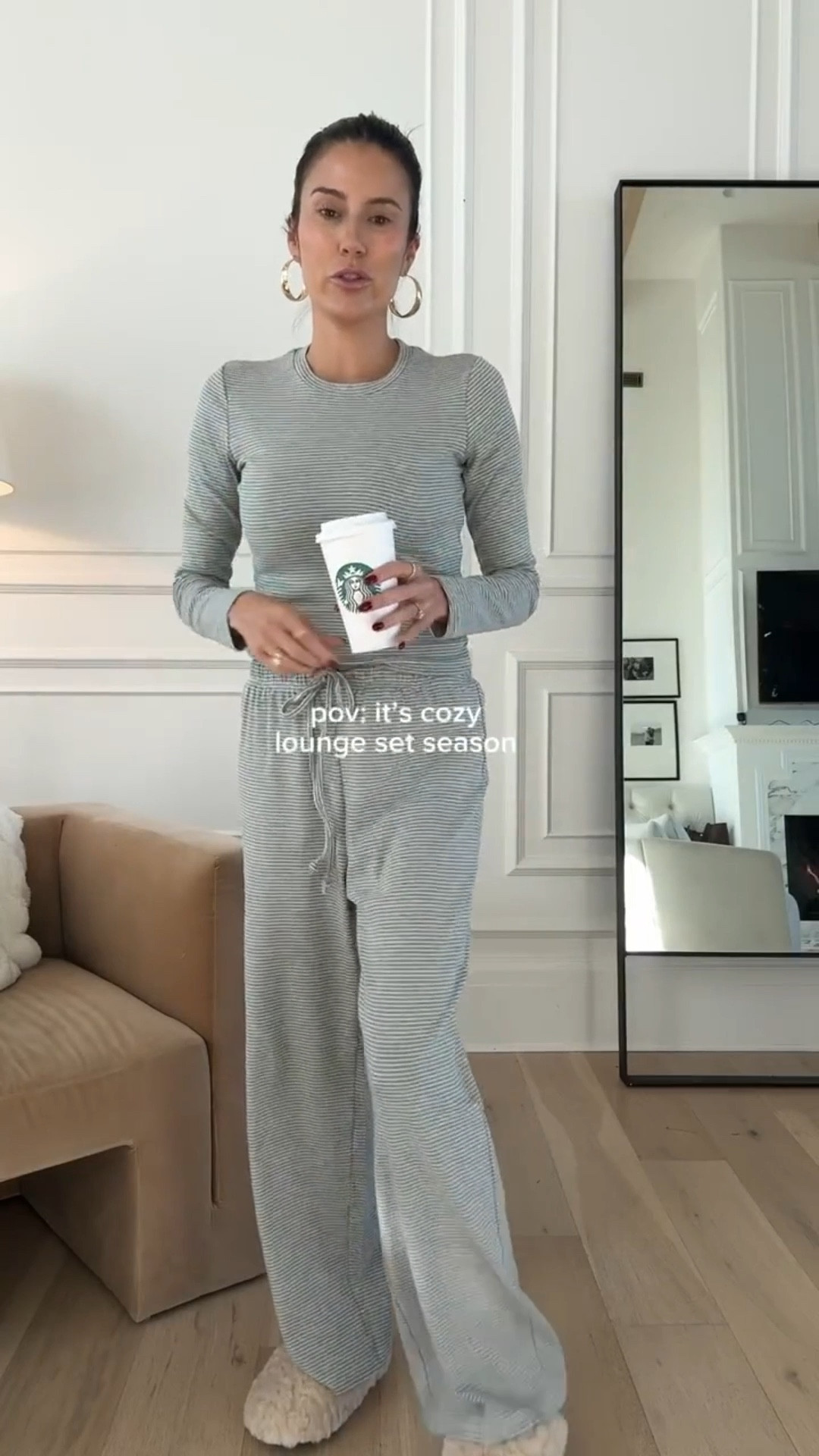 Cozy striped lounge set under $50 from @amazon @amazonfashion

#LTKootd #LTKFindsUnder50 #LTKSeasonal