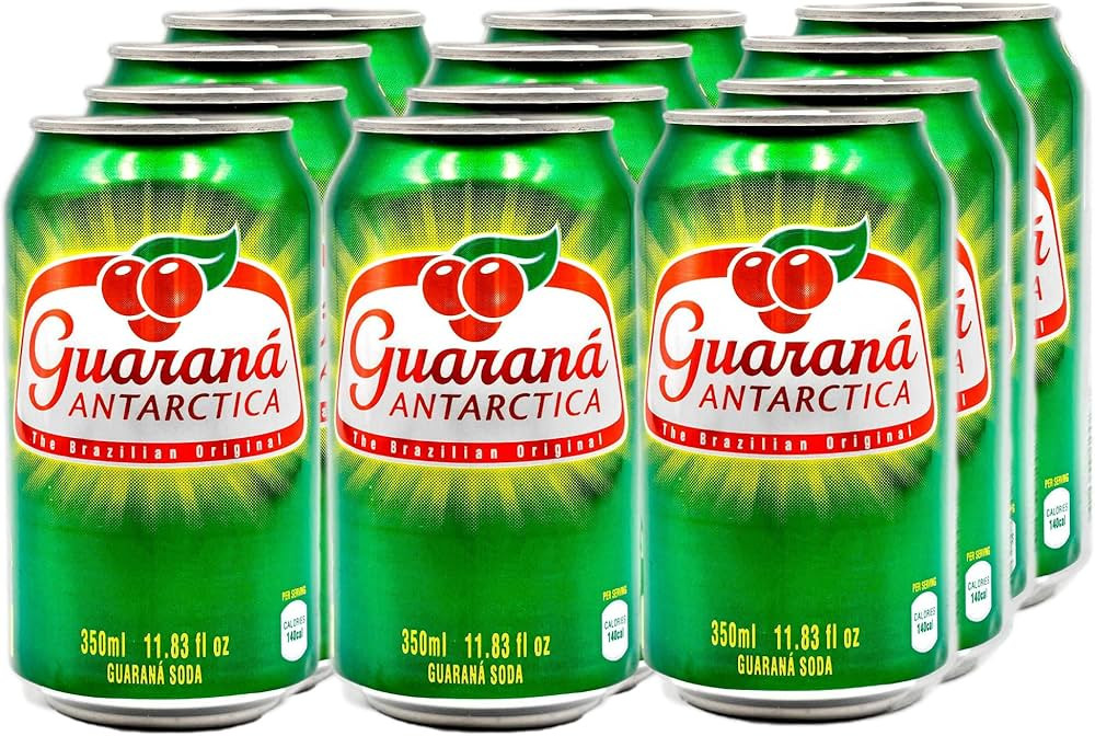Antarctica - Soda Guarana - 11.83 Fl. Oz. (PACK OF 12) | Guaraná - 350ml | Amazon (US)
