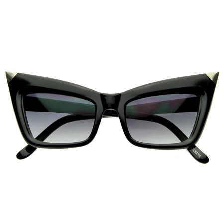 Super Cateye NYC Designer Inspired Fashion Cat Eye Sharp High-Pointed Sunglasses | Walmart (US)