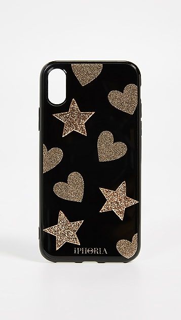 Glitter Heart & Star iPhone X Case | Shopbop