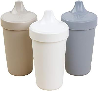 Re-Play Made in USA 10 oz. No Spill Cups for Baby, Toddler & Child Feeding in Sand, White & Grey ... | Amazon (US)