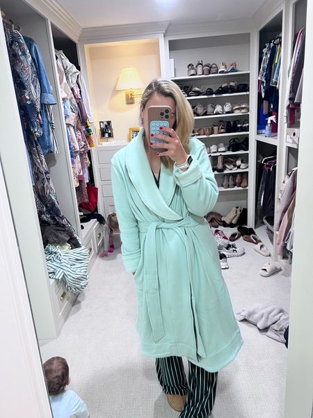 I replaced my 6 year old barefoot dreams cardigan that I wore daily over my pajamas with this cozy robe! It is indeed cozy. 