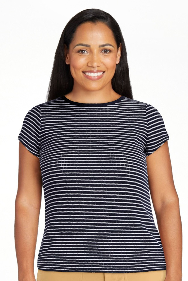 Free Assembly Women's and Women's Plus Pointelle Mini Tee with Short Sleeves, Sizes XS-4X | Walmart (US)